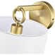 Braxstan Indoor Wall Sconce Wall Light in Vintage Brass